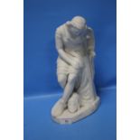 A PARIAN FIGURE BY JOHN BELL H 33.5 cm