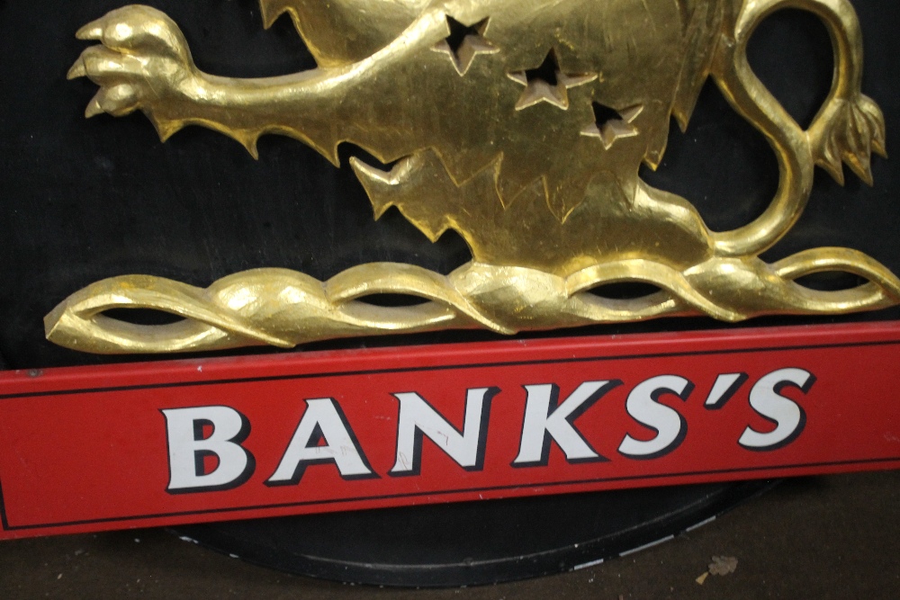 A BANKS'S BREWERY HANGING PUB SIGN - 'THE BULLS HEAD', the seller believes it to have come from - Image 6 of 7