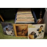 TWO LARGE BOXES OF LP RECORDS AND 12" SINGLES CONTAINING MAINLY POP MUSIC TO INCLUDE CLIFF