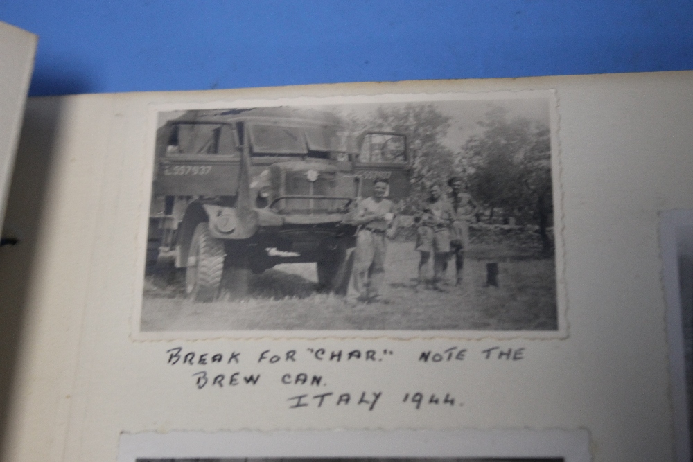 AN ALBUM OF FAMILY AND MILITARY PHOTOGRAPHS, to include Egypt 1942, Italy 1944, etc. - Image 6 of 8