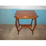 AN EDWARDIAN HALL SIDE TABLE