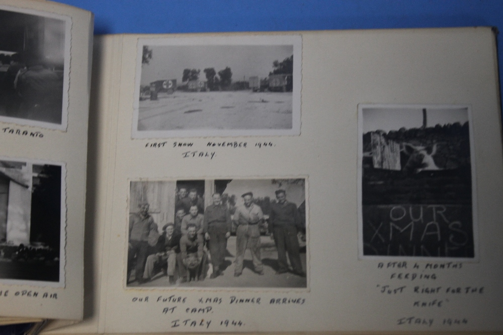 AN ALBUM OF FAMILY AND MILITARY PHOTOGRAPHS, to include Egypt 1942, Italy 1944, etc. - Image 7 of 8