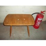 A SMALL RETRO ERCOL BLONDE STYLE OCCASIONAL TABLE A/F