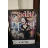 A FRAMED POSTER 'GRÈGE'