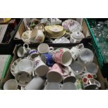 TWO TRAYS OF ASSORTED CERAMICS TO INCLUDE ROYAL DOULTON ETC (TRAYS NOT INCLUDED)
