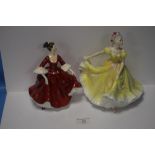 TWO ROYAL DOULTON LADIES TO INCLUDE STEPHANIE, AND NINETTE