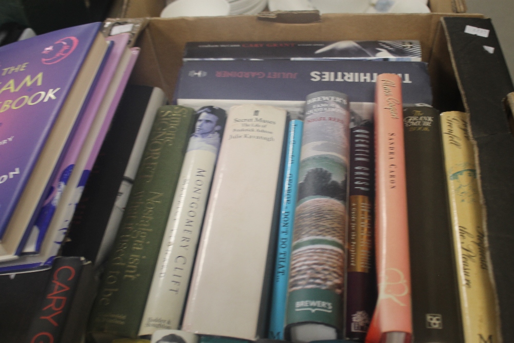 THREE TRAYS OF MISCELLANEOUS BOOKS INCLUDING FILM BIOGRAPHIES ETC. (TRAYS NOT INCLUDED) - Image 7 of 7