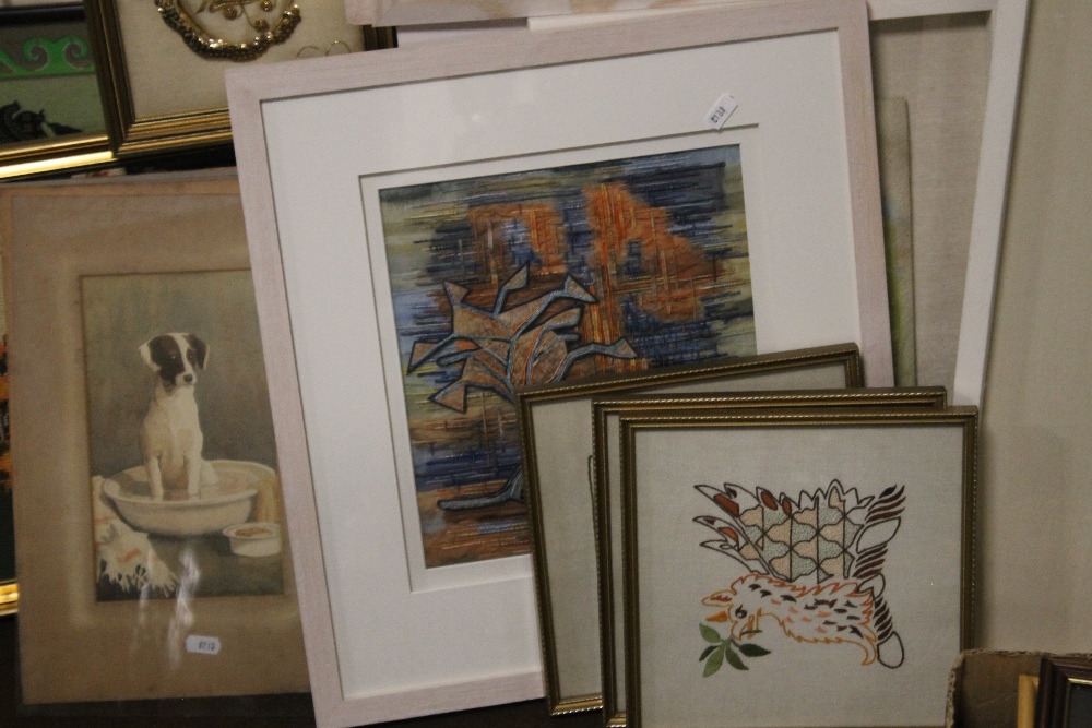 A QUANTITY OF ASSORTED PICTURES AND PRINTS TO INCLUDE MODERN ART - Image 4 of 5