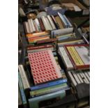 THREE TRAYS OF MISCELLANEOUS BOOKS (TRAYS NOT INCLUDED)