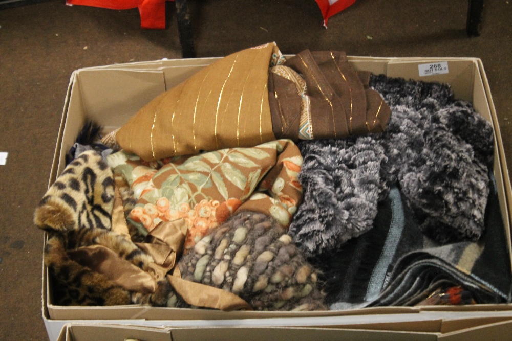 THREE TRAYS OF ASSORTED SCARVES ETC (TRAYS NOT INCLUDED) - Image 3 of 6