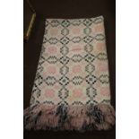 A VINTAGE WOOLEN BLANKET