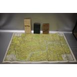 W. H. SMITH & SONS - 'PLAN OF LONDON', folding map linen backed c. 1900 maybe earlier, together with