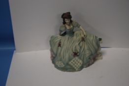 A COALPORT FIGURINE 'ON THE BALCONY'