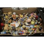 A TRAY OF CERAMIC FIGURES (TRAY NOT INCLUDED)