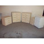 FIVE MODERN CHESTS OF DRAWERS