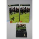 YORK OFFICIAL RACECARD 18TH AUGUST 2010 SIGNED BY LESTER PIGGOTT TOGETHER WITH ANOTHER SIGNED BY