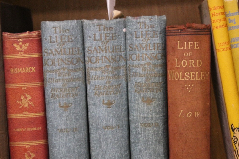 A COLLECTION OF ASSORTED BOOKS TO INCLUDE 'THE LIFE OF SAMUEL JOHNSON', 'THE LIFE OF LORD - Image 2 of 3