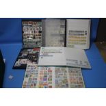 5 ALBUMS OF BRITISH AND WORLD STAMPS AND A COLLECTION OF LOOSE STAMPS