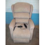 A RISER RECLINE CHAIR WITH WATERFALL BACK