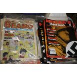 A QUANTITY OF ASSORTED COMICS AND MAGAZINES TO INCLUDE BEANO