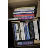 TWO BOXES OF ASSORTED BOOKS TO INCLUDE AUTOBIOGRAPHIES