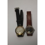 A VINTAGE ROAMER MILITARY SYLE WRISTWATCH, TOGETHER WITH MUDO WRISTWATCH