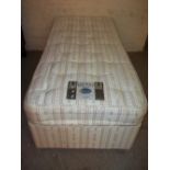 A SINGLE ORTHO POCKET SPRUNG DIVAN BED