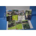 A COLLECTION OF SIGNED RACECARDS TO INCLUDE YORK 2011 JOHNNY MURTAGH, CHELTENHAM FESTIVAL 2009