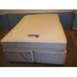 A SLEEPMASTER DRAWER DIVAN DOUBLE BED WITH SENSAFOAM POCKET MATTRESS