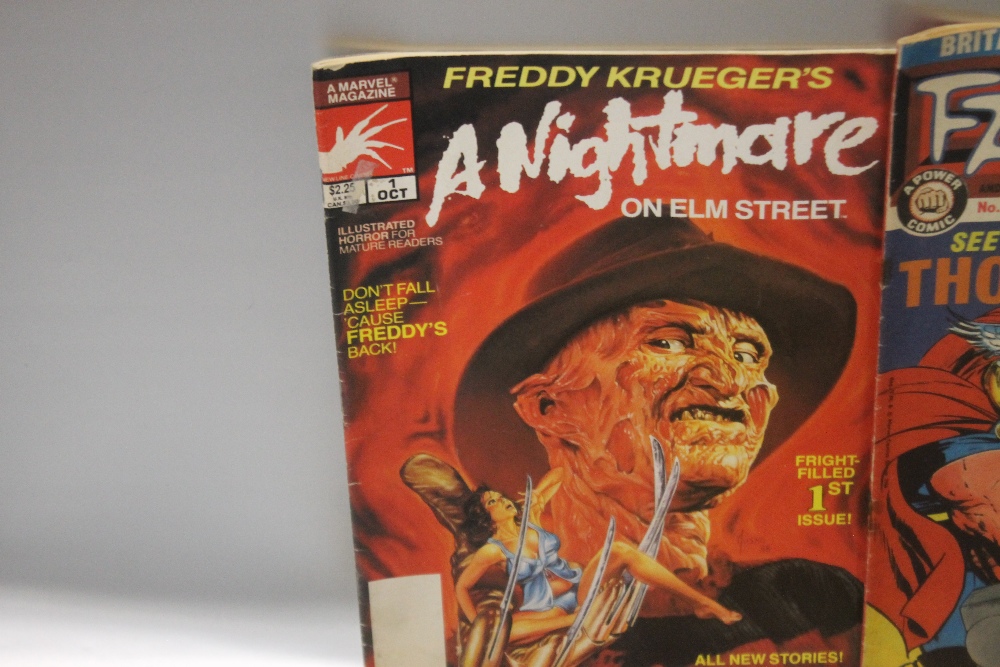 MARVEL MAGAZINE 'FREDDY KRUEGER'S A NIGHTMARE ON ELM STREET', 1 Oct 1989 together with 'Uncanny - Image 2 of 8