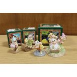 A COLLECTION OF ROYAL DOULTON SNOW WHITE AND THE SEVEN DWARVES FIGURES - 'GRUMPY'S BATH TIME', '