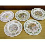 A COLLECTION OF ROYAL DOULTON BRAMBLY HEDGE CABINET PLATES (11)