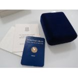 A FRANKLIN MINT BRITISH VIRGIN ISLANDS 25 DOLLAR GOLD COIN IN CASE WITH CERTIFICATE