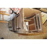 A LARGE BOX OF ASSORTED VINTAGE PICTURE FRAMES AND PRINTS ETC. A/F