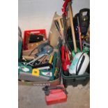 THREE BOXES OF TOOLS AND PARTS ETC TOGETHER WITH A PERFORMANCE PRO PRESSURE WASHER ETC