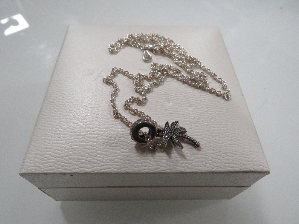 THREE BOXED PANDORA STYLE NECKLACES - Image 4 of 4