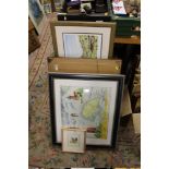A QUANTITY OF ASSORTED PICTURES AND PRINTS TO INCLUDE LIMITED EDITION ALAN INGHAM PRINTS UNUSUAL