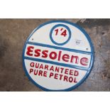 ***A MODERN REPRODUCTION ESSOLINE CAST METAL PLAQUE, DIA. 25 CM**