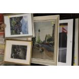 A QUANTITY OF PICTURES AND PRINTS TO INCLUDE A SIGNED GAVIN MACLEOD LIMITED EDITION FORMULA ONE