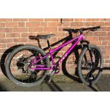 A PURPLE GT BUMP MOUNTAIN BIKE