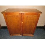 St Mary's Abbey - A VINTAGE PINE TWO DRAWER CUPBOARD H-93 CM W-90 CM