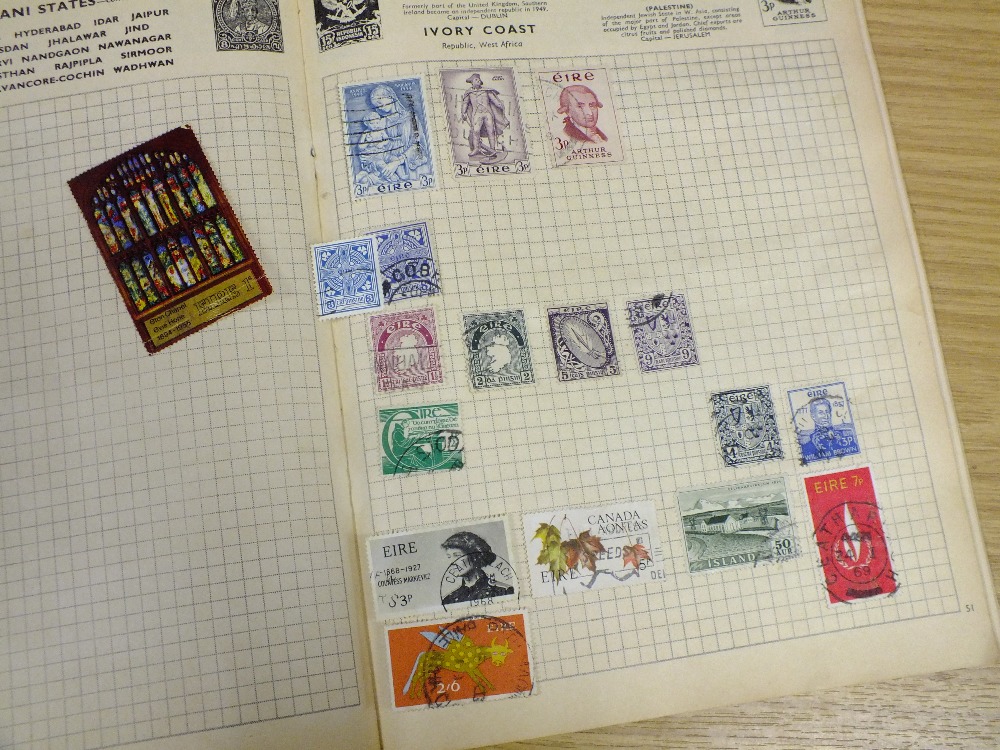 A VINTAGE STAMP ALBUM AND CONTENTS - Image 2 of 4