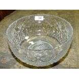 A THOMAS WEBB CRYSTAL FRUIT BOWL