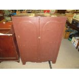 St Mary's Abbey - A VINTAGE TWO DOOR GOTHIC STYLE CUPBOARD H-120 W-89 CM