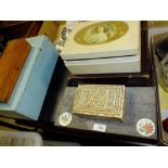 St Mary's Abbey - A COLLECTION OF WOODEN STORAGE BOXES, JEWELLERY BOXES ETC. (7)