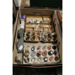 A TRAY OF GEOLOGICAL SAMPLES ETC.