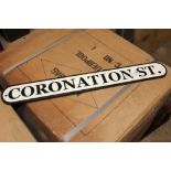 ***A REPRODUCTION CORONATION STREET SIGN**