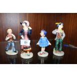 FOUR VINTAGE GOEBEL FIGURES