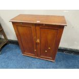 St Mary's Abbey - A VINTAGE PINE TWO DOOR CUPBOARD H-887 W-78 CM