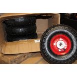 ***FOUR 10" PNEUMATIC WHEELS**